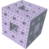 IFS fractal image: menger sponge